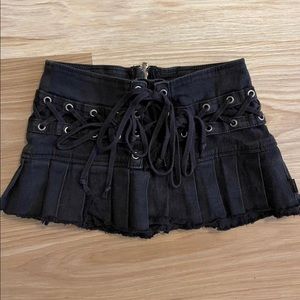 tripp nyc corset mini skirt